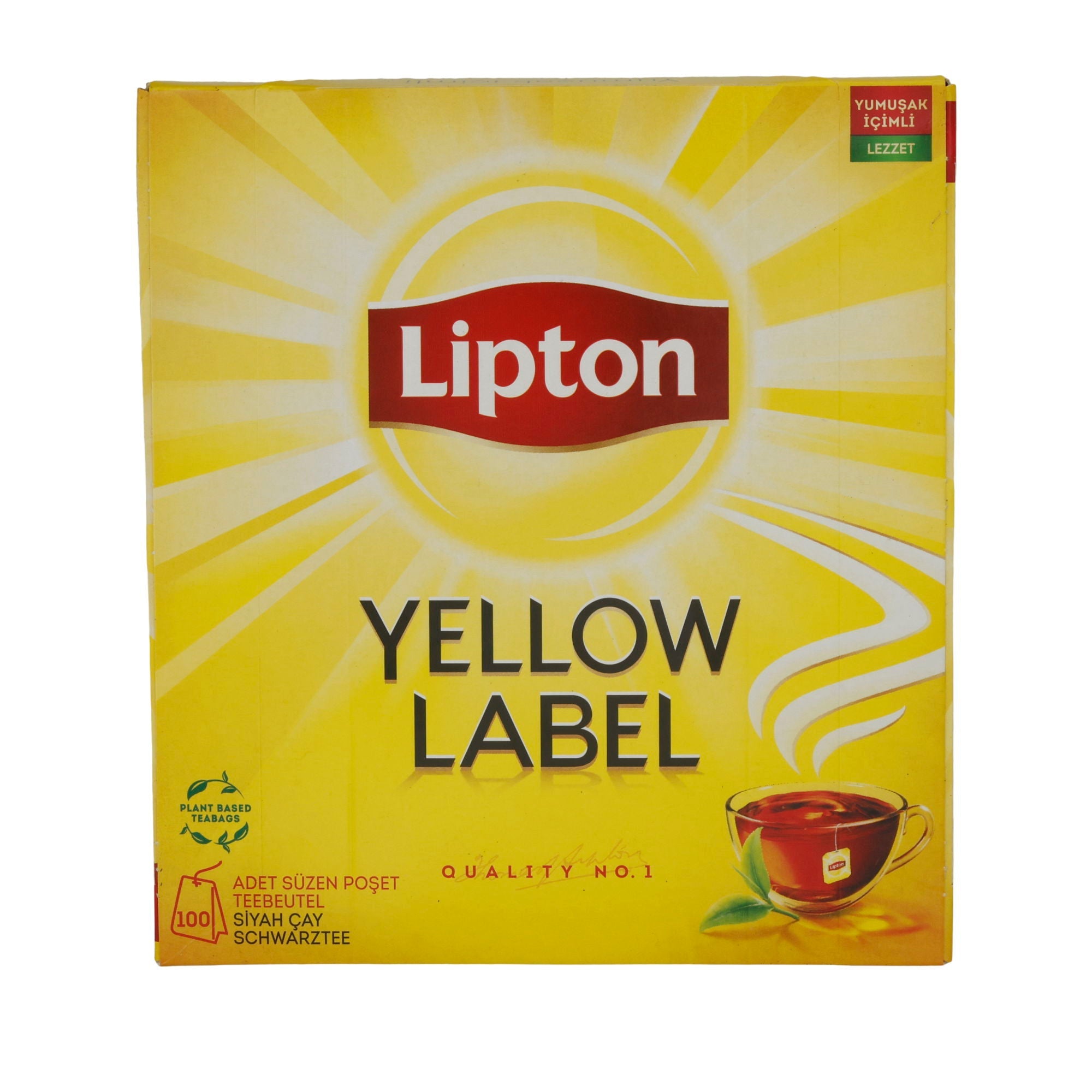 Schwarzer Tee Lipton | Yellow Label | 100 Teebeutel | 150g - Taste Your World